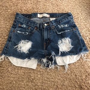 Vintage Levi jean shorts